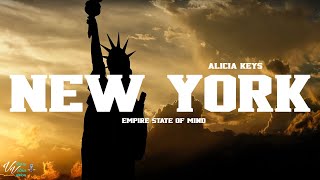 Alicia Keys  New York Empire State of Mind Lyrics [upl. by Kcinomod]