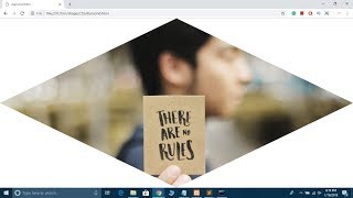 CSS Advanced Shapes Tutorial 1 How to create Diamond Shape using CSS only  Clip Path Polygon [upl. by Ahselet]