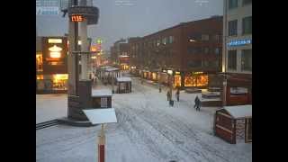 Snowing time in Rovaniemi  16102012  TimeLapse from webcam [upl. by Manley]