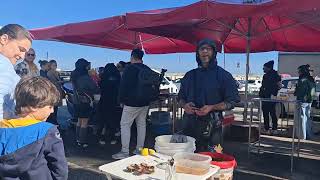 Market on the island Ortigia in Siracusa [upl. by Elyod]