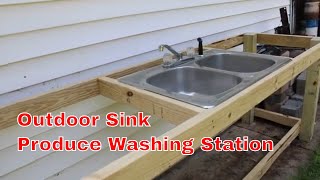 Outdoor Produce Sink  Produce Wash Station [upl. by Cantlon]