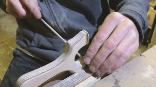 How To Make A CatapultSlingshot From Birch Plywood With Flatbands [upl. by Nohsal]