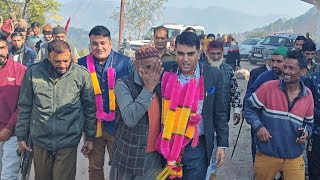 Warm welcome of MLA Ramban Adv Arjun Singh Raju in Gandhri Block of Ramban [upl. by Ahtiekal]