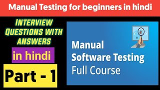 Manual testing tutorial for beginners in hindi  Learn Software testing in Hindi [upl. by Heimer]