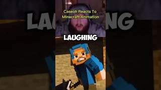 Caseoh Reacts To Minecraft Animation [upl. by Solana845]