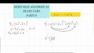 DERIVADAS ALGEBRAICAS  PARTE 4 [upl. by Asante]