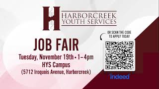 HYS JOB FAIR November 19th from 14PM [upl. by Lamprey]