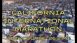 California International Marathon 2024 fly over the marathon course Video of the race path [upl. by Anrehs405]