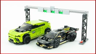 LEGO Speed Champions 76899 Lamborghini Urus amp Huracán Super Speed Build for Collectors [upl. by Ewold]