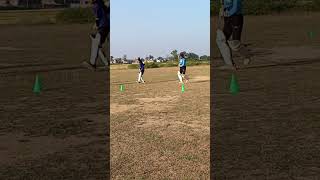 How to step out defense shot practice session🏏 ytshorts cricket [upl. by Cerracchio]