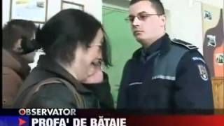 Romanian Police Officer Slaps Teacher [upl. by Dorine]