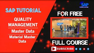 SAP Quality Management  Master Data  Material Master Data  SAP QM  SAP Tutorial For Free [upl. by Con]