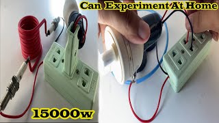 Awesome Experiments Free Energy Generator 220v 15000w  Can You Experiment At Home [upl. by Tham]