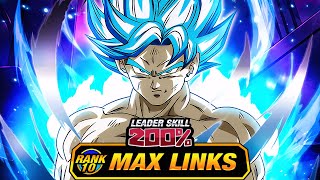 TOP 5 TUR LEVEL 10 LINKS 100 UNIVERSE TREE BLUE GOKU DBZ Dokkan Battle [upl. by Beckman352]