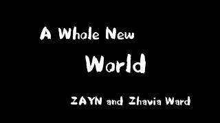 ZAYN Zhavia Ward  A Whole New World Lyric Video  From quotAladdinquot   End Title 《阿拉丁》2019片尾曲歌词 [upl. by Sellihca]