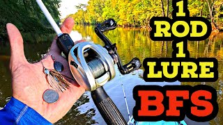 1 ROD  1 LURE BFS River Fishing [upl. by Arihsat]