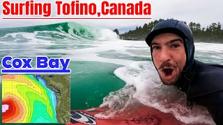 SURFING EPIC TOFINO WEDGES AT PACIFIC SANDS COX BAY CANADA RAW POV [upl. by Eiliak284]