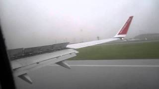 Norwegian Air Shuttle Boeing B737800 Landing at Malmö Sturup Airport Sweden [upl. by Molohs394]