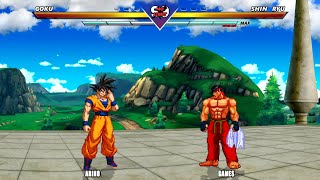 SHIN RYU VS GOKU ARINO GAMES INSANE COMBAT [upl. by Hertz]