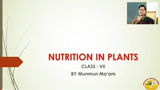 NUTRITION IN PLANTS CLASS 7 NCERTCBSE [upl. by Errot]