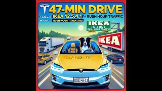 47Min Drive Ikea to Troy  Tesla FSD 12541  Kamala Harris Rally amp Rush Hour Traffic [upl. by Beryle]