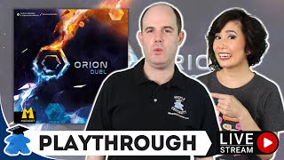 Orion Duel  Live Playthrough Board Game and Giveaway [upl. by Drusi]