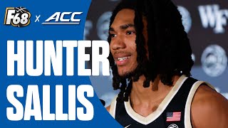 Hunter Sallis explains why he came back to Wake to make a deep run  ACC MEDIA DAY [upl. by Aisel813]