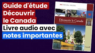 Guide détude Découvrir le Canada Livre audio avec notes importantes [upl. by Bolen]