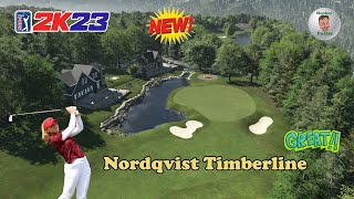 PGA Tour 2K23  Nordqvist Timberline  Course Review amp Playthrough [upl. by Burr660]