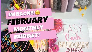 Budget with meMonth of FebruaryZero based cash budget budgeting zerobasedbudgeting motivation [upl. by Bathsheba]