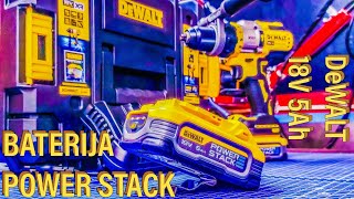 DEWALT POWER STACK BATERIJA ZA ALATE 5AH 18V [upl. by Denie431]