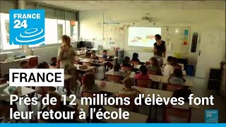 Rentrée des classes en France  près de 12 millions délèves font leur retour à lécole [upl. by Rolyt549]