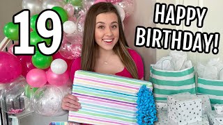 CELEBRATiNG GABRIELLES 19TH BiRTHDAY OPENING PRESENTS BIRTHDAY HAUL [upl. by Campball45]