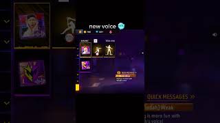 New voice pack 🥶shorts freefire gaming truened [upl. by Freeland74]