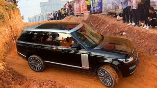 Range Rover Autobiography 30L vs FJ Cruiser 40l V6 and BMW X6M vs Cadillac XT5 Offroad Driving [upl. by Amesari]