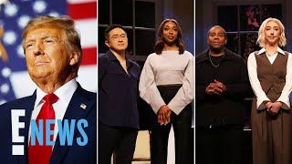 See the SNL Cast REACT to Donald Trump’s Presidential Win  E News [upl. by Jonati]