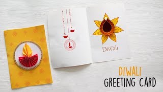 DIY Diwali Greeting Card  Diwali Gift Ideas [upl. by Ziana]