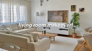 aesthetic amp cozy living room makeover 🛋✨  pinterest style inspired [upl. by Ranit]