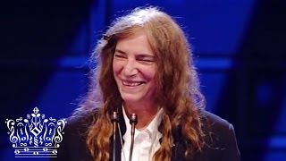 Patti Smith receiving the Polar Music Prize [upl. by Danczyk785]