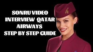 How Does Qatar Airways Sonru Video Interview Work  Step by Step Guide  🇶🇦✈️ [upl. by Lyall]