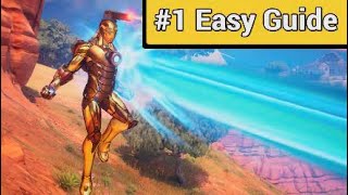 Hit opponents with the Iron Man Combat Kit Unibeam  Fortnite Week 5 Weekly Quest [upl. by Heddy]