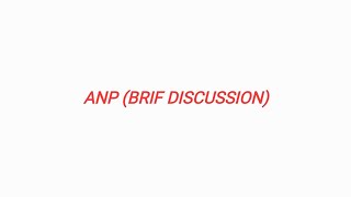 ANP BRIF DISCUSSION [upl. by Asiulairam233]