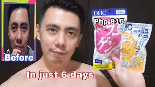 5 TIPS  HOW TO CORRECTLY USE DHC COLLAGEN amp VITAMIN C BEST WHITENING ANTIACNE TABLET  REVIEW [upl. by Ablem]