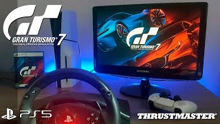 Gran Turismo 7 Thrustmaster T80 Racing Wheel  Playstation 5  LCD [upl. by Mackenie436]