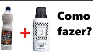 Como fazer pretinho para pneu e parachoque com Cera e tinta Xadrez [upl. by Eemak58]