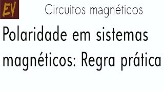 Circuitos magnéticos A13  Polaridade  regra prática [upl. by Repsac]