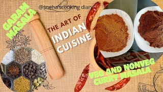 homemade garammasala veg and nonveg curry masala spices special food recipe homemade sneha [upl. by Chandos]