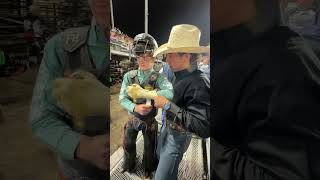 A look behind the chutes at Xtreme Bulls cowboy rodeo bullriding rodeotime [upl. by Orji]