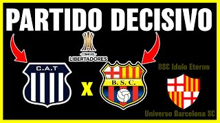 Partido CLAVE para Barcelona SC en Copa Libertadores Talleres vs Barcelona Sporting Club [upl. by Hamrnand]