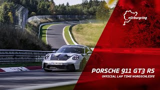 Porsche 911 GT3 RS  649328  Official LapTime Nordschleife [upl. by Whalen]